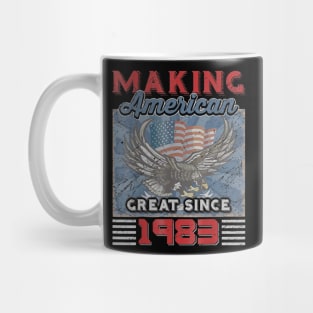 37th Birthday Perfect Gifts Making American Great Since 1983 Mug